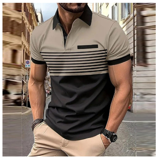 Casual Striped Shirt With Chest Pocket Men Clothing Men DealSniper.net