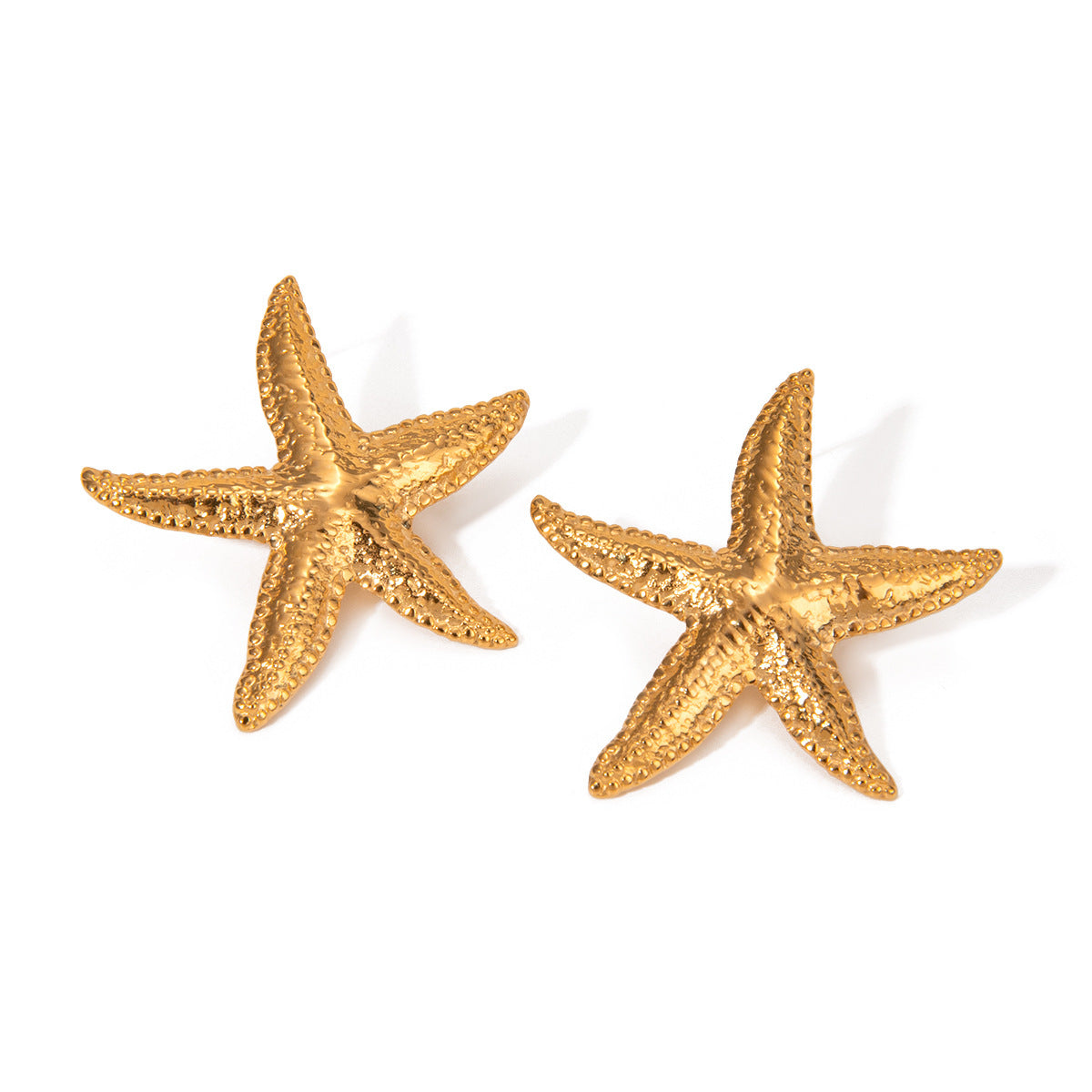 Marine Shell 18K Gold Stainless Steel Starfish Earrings Jewelry Jewelry dealsniper-net