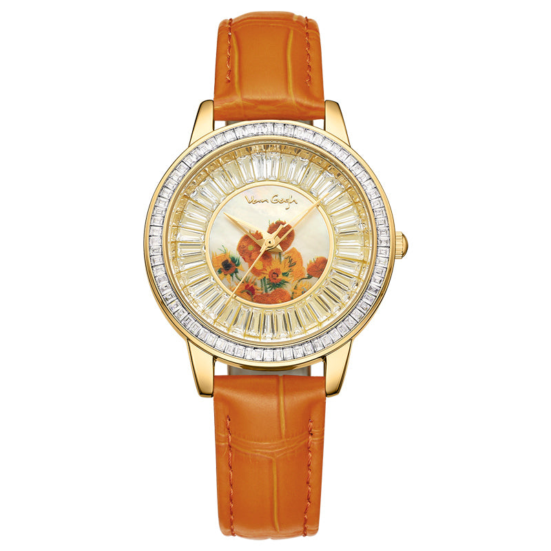 Van Gogh Women's Quartz Watch 3D Printed Oil Painting Jewelry DealSniper.net RRLLR13