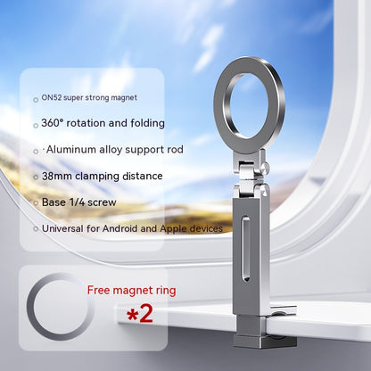 360-degree Rotating Folding Travel Mobile Phone Magnetic Bracket Gadgets Gym From House