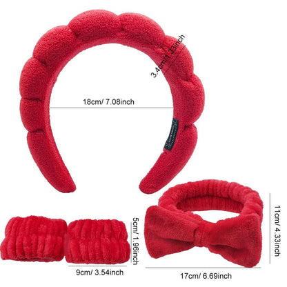 The Headband Bracelet Is A Four-piece Headband Set Of Bright Red Beauty dealsniper-net