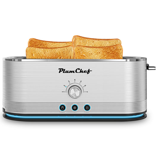 4-Slice Toaster, 7 Settings, Defrost, Reheat, Removable Crumb Tray Kitchen dealsniper-net KRT6061