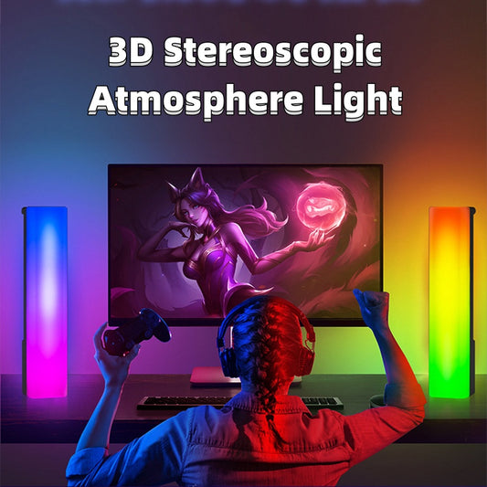 3D RGB Light Pick-up Table Top Ambiance Lamp For PC