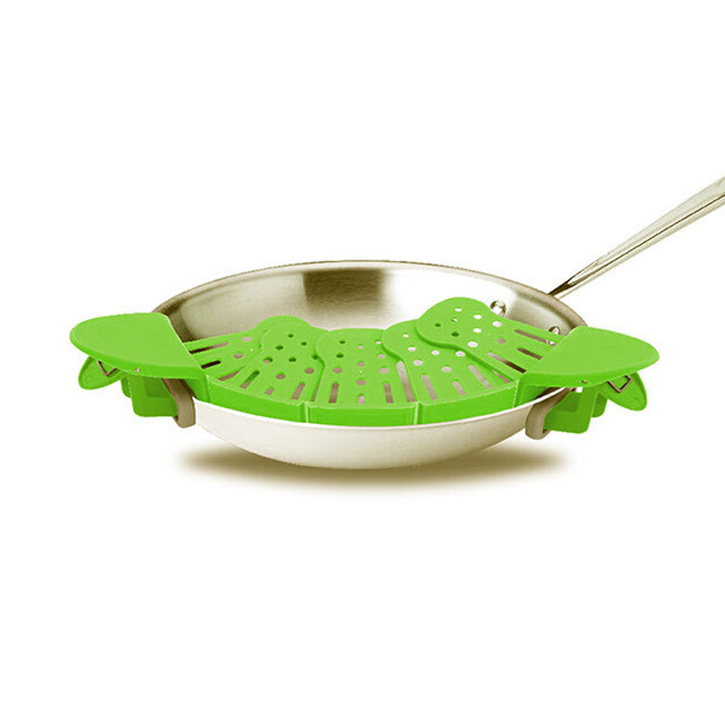 Universal Silicone Clip-on Pan Pot Strainer Anti-spill Pasta Pot Kitchen dealsniper-net