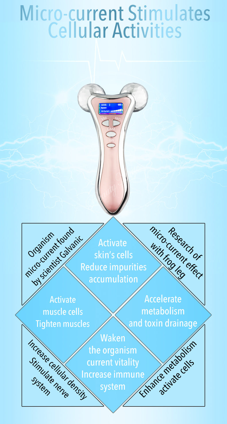 EMS double ball roller massage instrument Beauty dealsniper-net