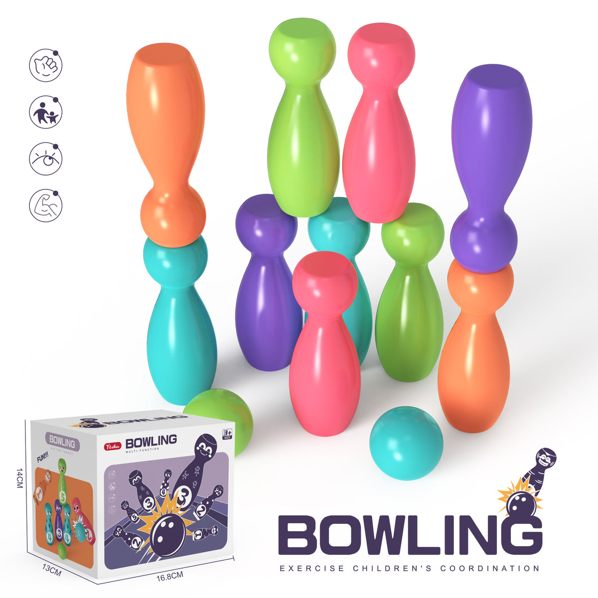 Children's Bowling Toys Suit Indoor Large Kindergarten Sports Toys Kids DealSniper.net
