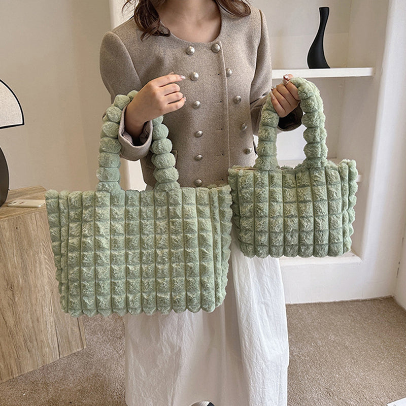 Plaid Handbags Winter Fashion High Capacity Women dealsniper-net