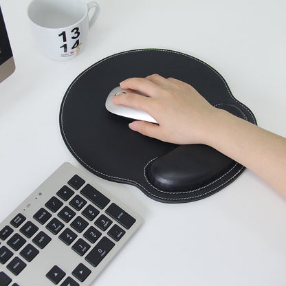 PU leather wrist guard mouse pad