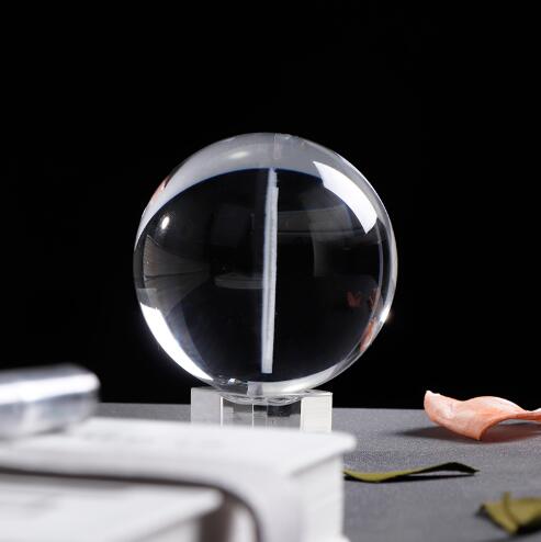 Glass Photo Ball Personalized Crystal Sphere Lase Engraving Home Decor Gym From House