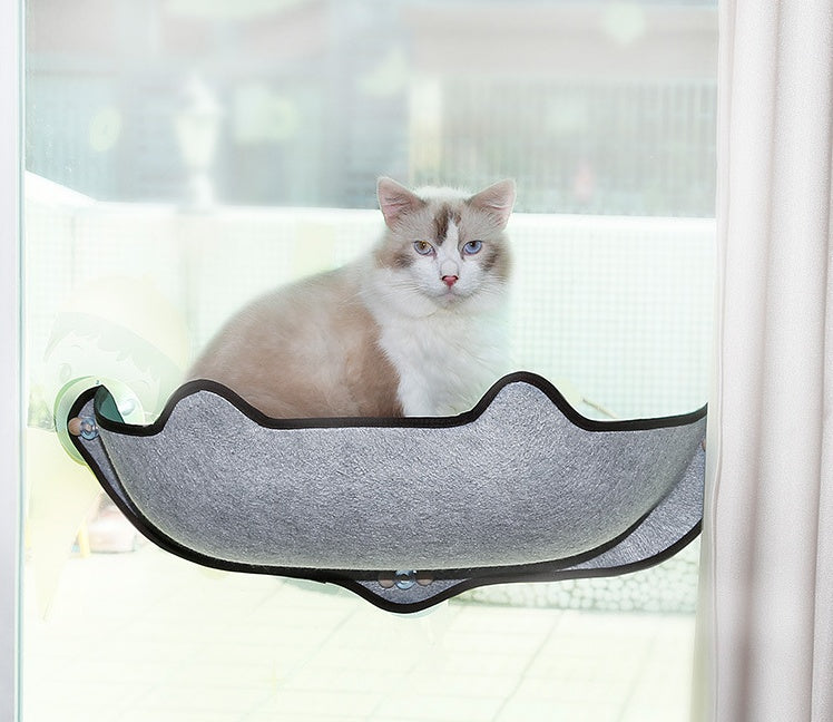 Window sill cat hammock Pets dealsniper-net Grey