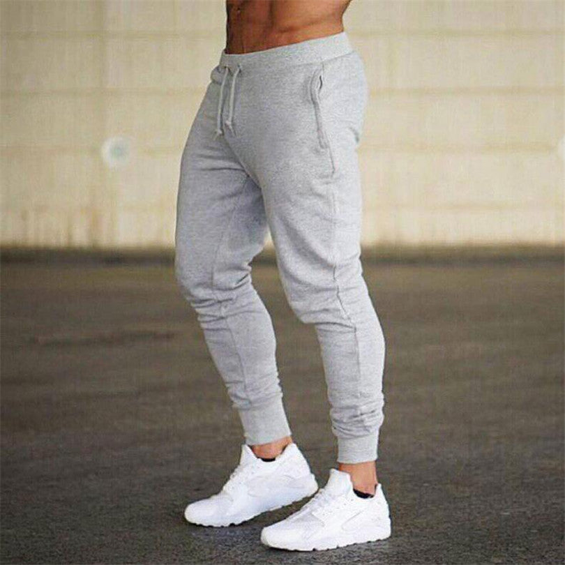 Sports pants fitness football training pants Men DealSniper.net Grey 3XL