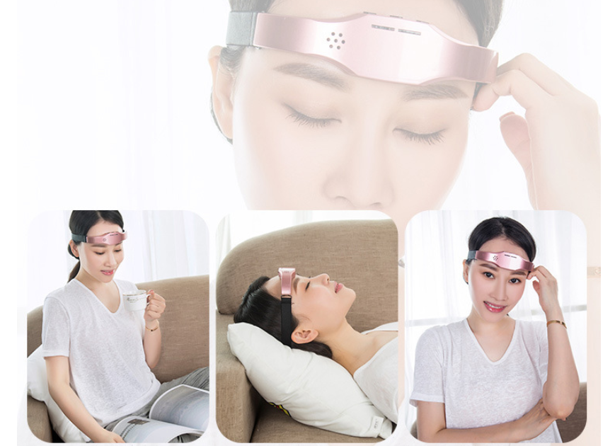 Head Massager Wireless Stress Relief Brain Massage Helmet Unisex