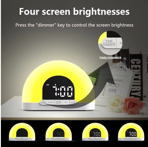 New Popular Snooze Function Sunrise Wake Up Light Alarm