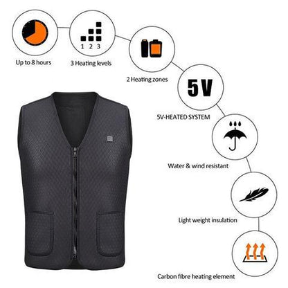 Outdoor Riding Skiing Fishing Electric Heated Vest Outdoor dealsniper-net