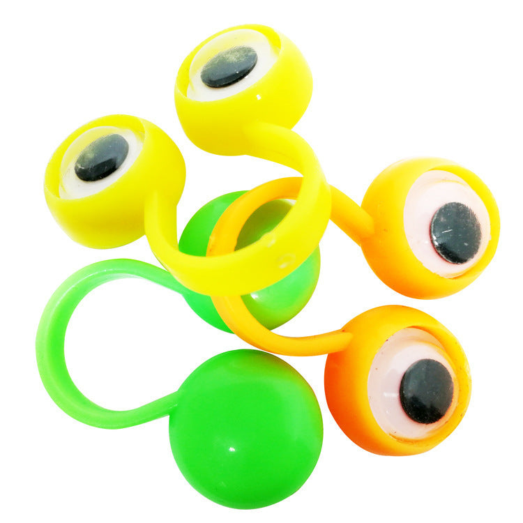 Children Eye Finger Puppets Eyeball Ring Kit Kids Party Kids dealsniper-net Green