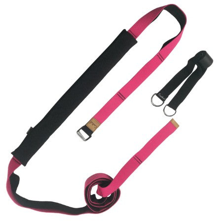 Yoga Strap Exercise Gym Belt Sports DealSniper.net Red 3.8 cm