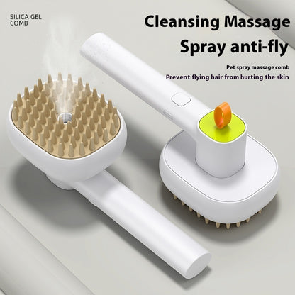 Pets Cat Dog Soft Teeth Electric Massage Spray Comb Pets Gym From House