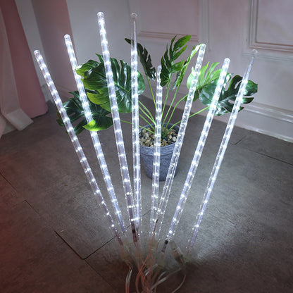 Led Meteor Rain Lantern Garden Light Garden dealsniper-net White 30CM AU