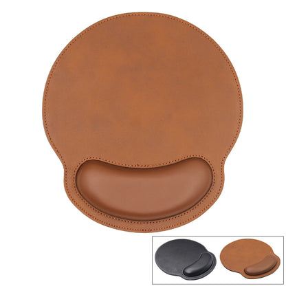 PU leather wrist guard mouse pad