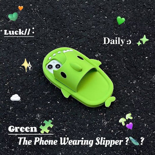 Funny Shark Slipper Phone Case