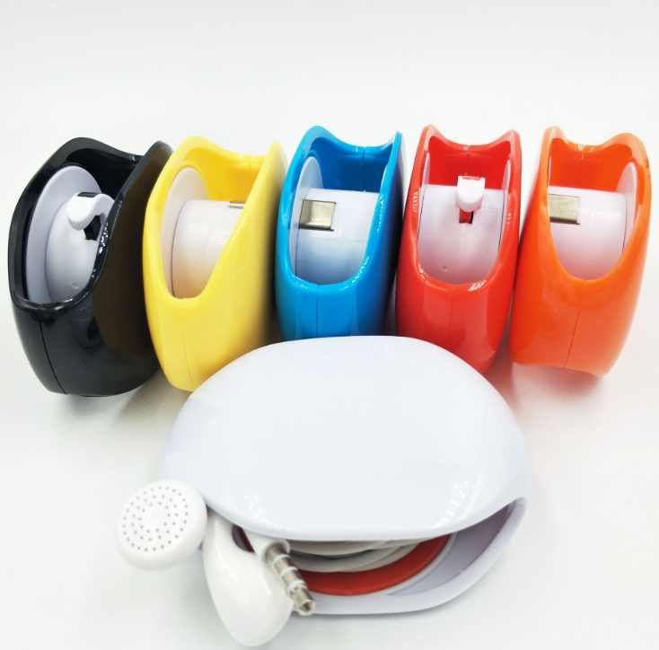 Automatic Earphone Retractor Reel-type Push-type Telescopic Multi-function Data Storage Box Winder Phones dealsniper-net