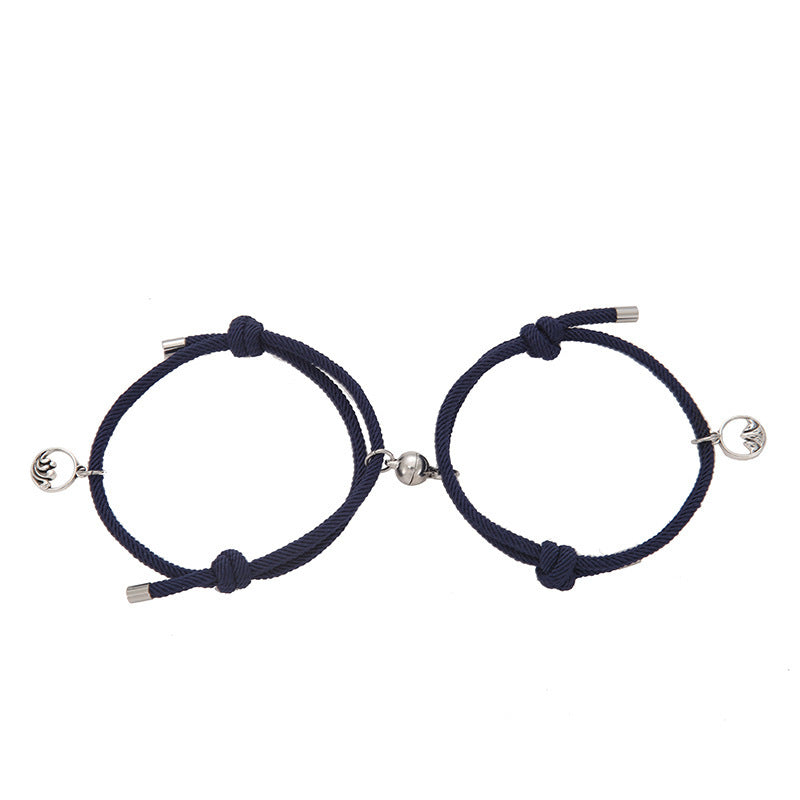 Alloy Eachother Couple Bracelet Jewelry dealsniper-net Dark Blue