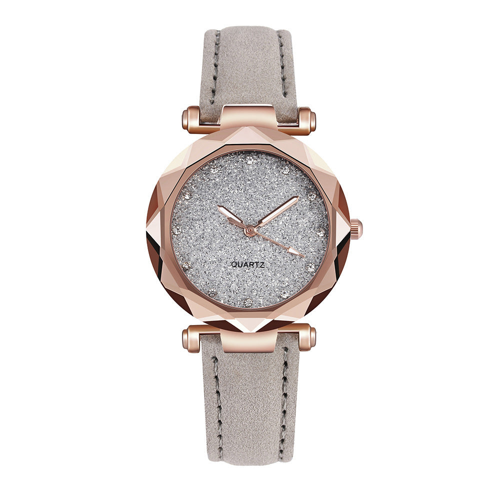 Casual Women Romantic Starry Sky Wrist Watch Leather Jewelry dealsniper-net