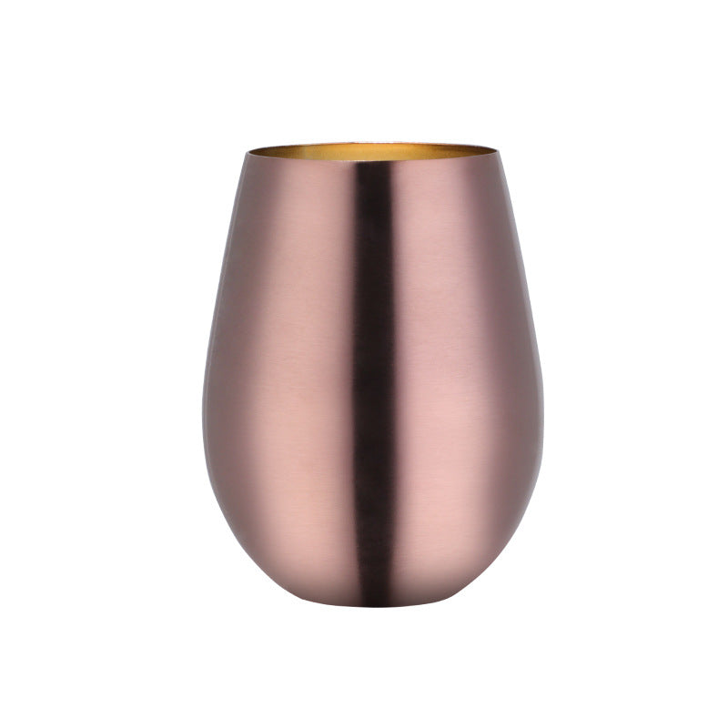 Stainless Steel Beer Mug Coffee Milk Tea Fruit Juice Mug Kitchen dealsniper-net Rose gold