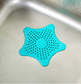 Five-pointed Star Kitchen Sink Anti-clogging Silicone Floor Drain Kitchen DealSniper.net Royal blue 1 pcs