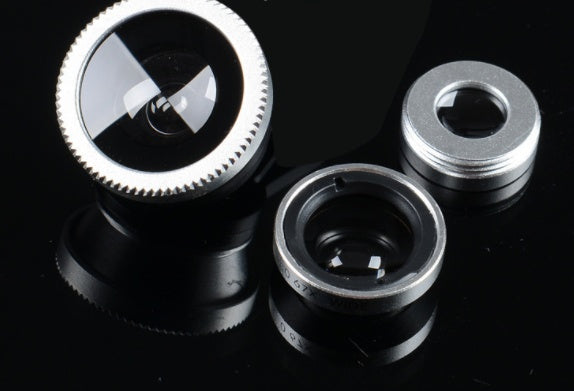 Phone Lens Fisheye 0.67x Wide Angle Zoom Lens Camera Kit Gadgets Gym From House Silver