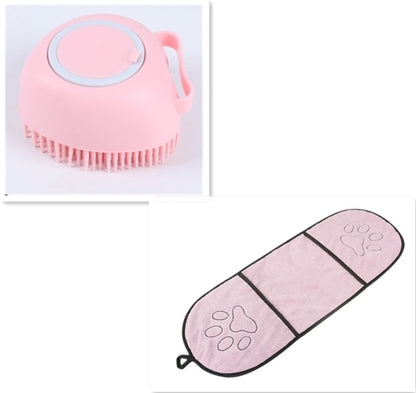 Pet Products Amazon Hot Silicone Dog Bath Brush Pets Gym From House Pink Set