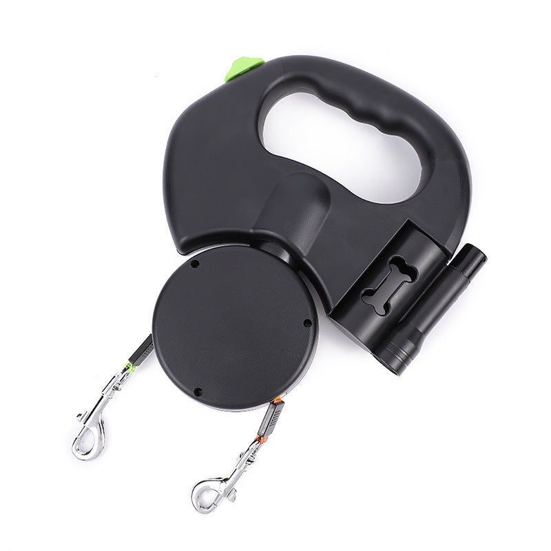 Retractable Dog Leash For Small Dogs Reflective Dual Pet Leash Pets dealsniper-net