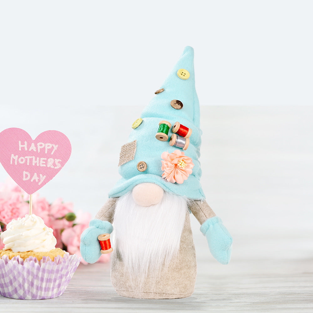 Tulip Rudolph Mother Valentine's Day Doll Decoration Home Decor dealsniper-net Blue