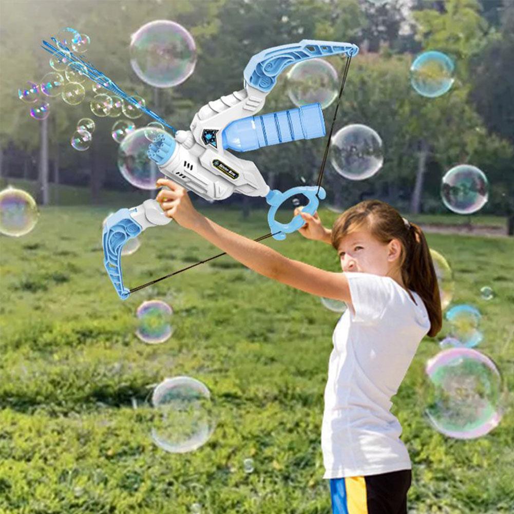 2 In 1 Bubble Gun Electric Bow And Arrow Automatic Bubble Blower Gifts Holidays dealsniper-net
