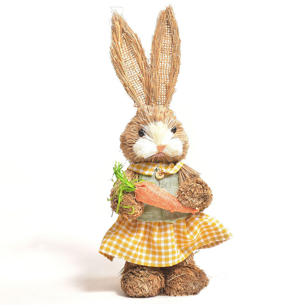 Simulation Papyrus Easter Rabbit Decoration Garden dealsniper-net 16