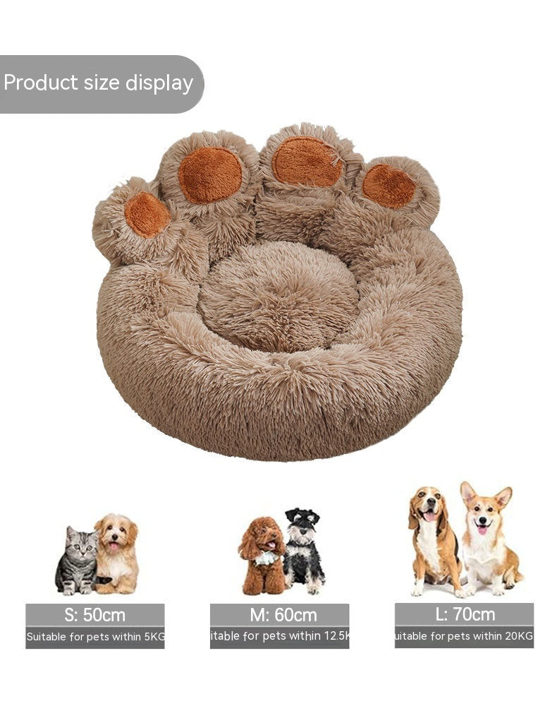 Plush Cathouse Doghouse Pet Bed Winter Warm Pets Gym From House