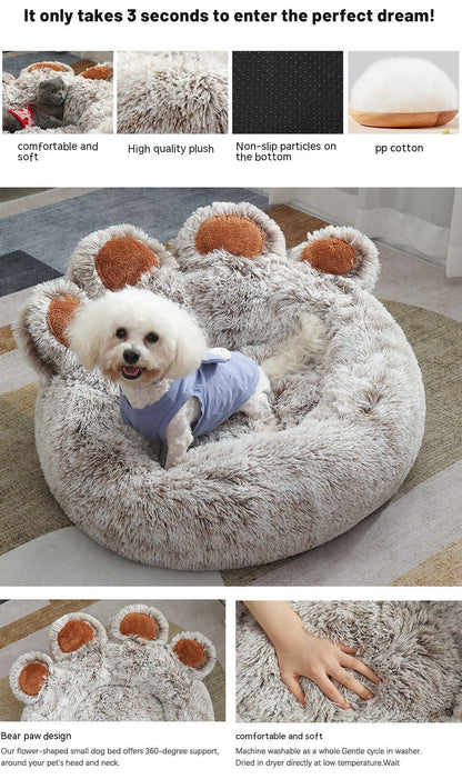 Plush Cathouse Doghouse Pet Bed Winter Warm Pets Gym From House