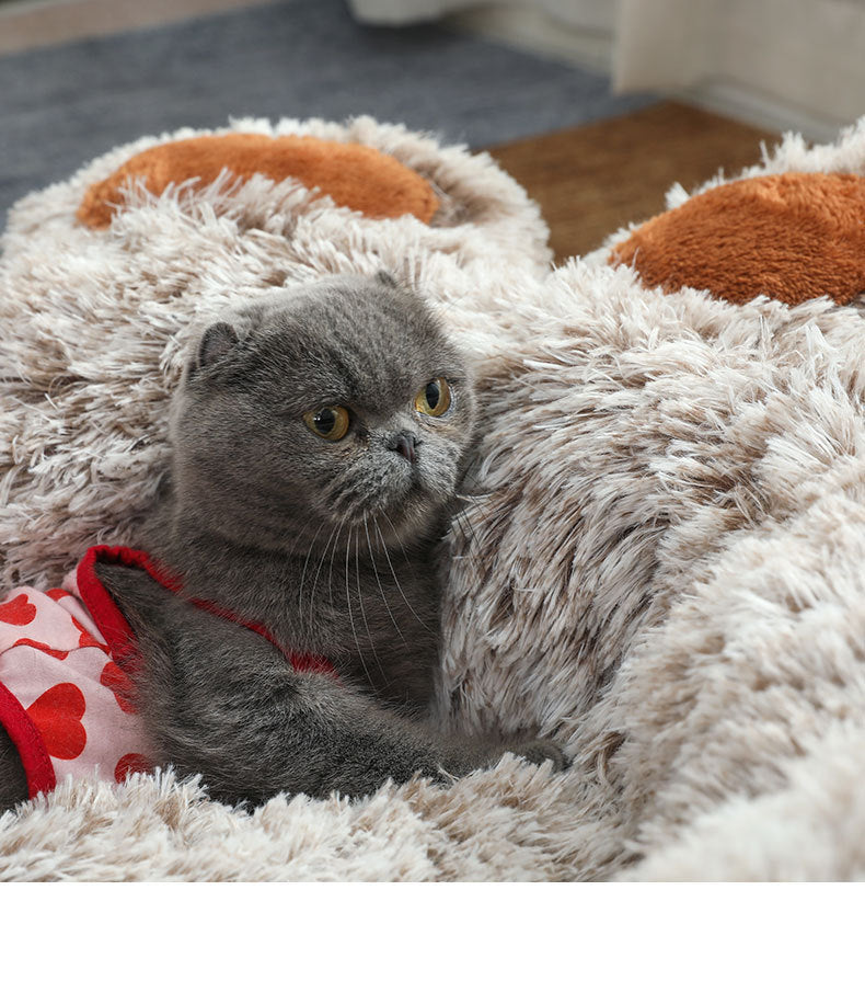 Plush Cathouse Doghouse Pet Bed Winter Warm Pets Gym From House