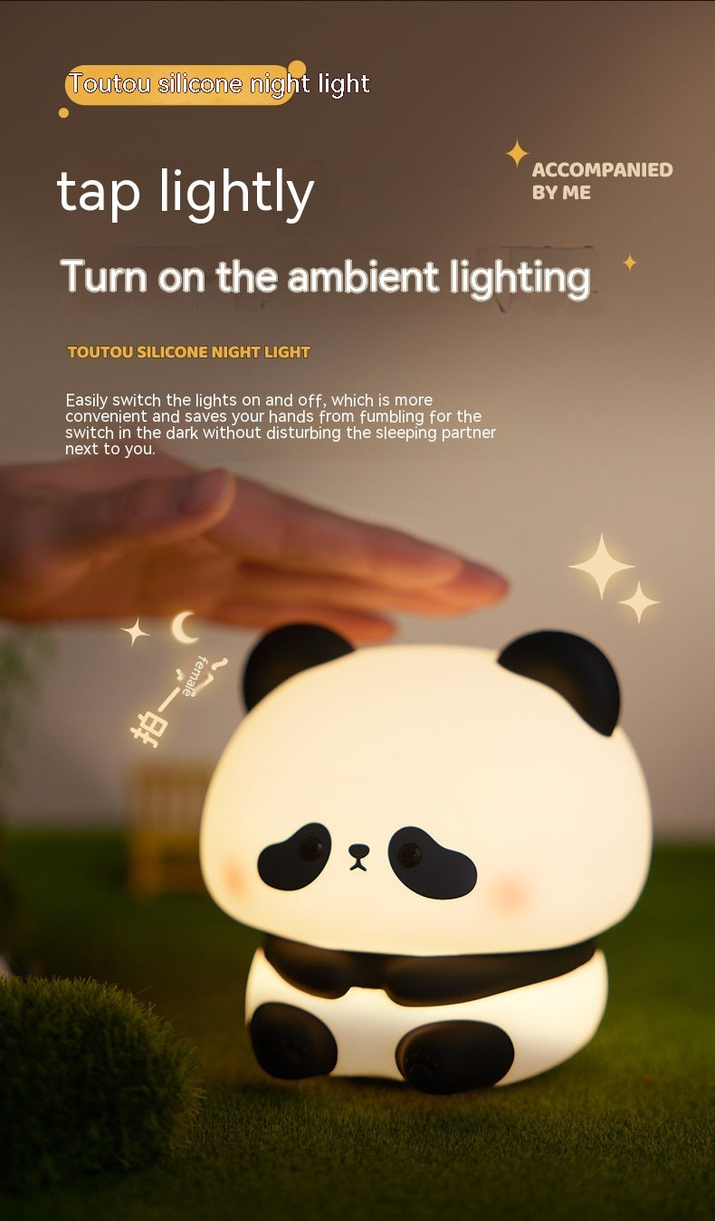 Panda LED Night Light Cute Silicone Night Light