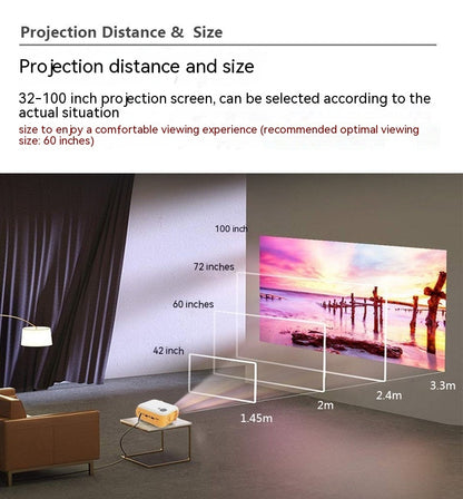 Mini A10 Same Screen With Mobile Phone Cross-border Projector Home