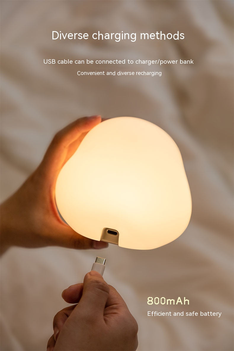 Cute Duck LED Night Lamp Cartoon Silicone USB Rechargeable Home Decor Gym From House