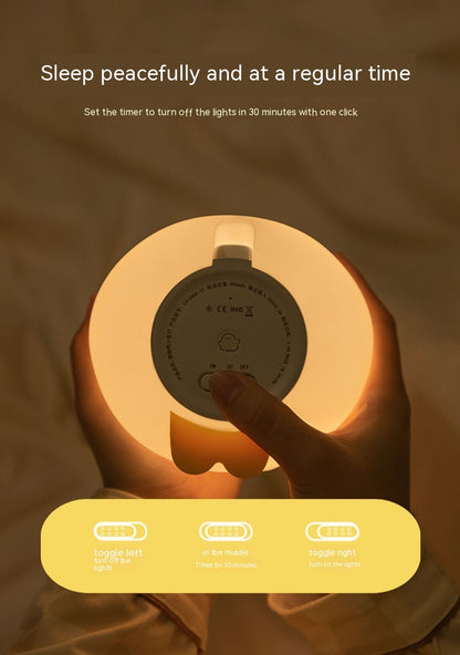 Cute Duck LED Night Lamp Cartoon Silicone USB Rechargeable Home Decor Gym From House