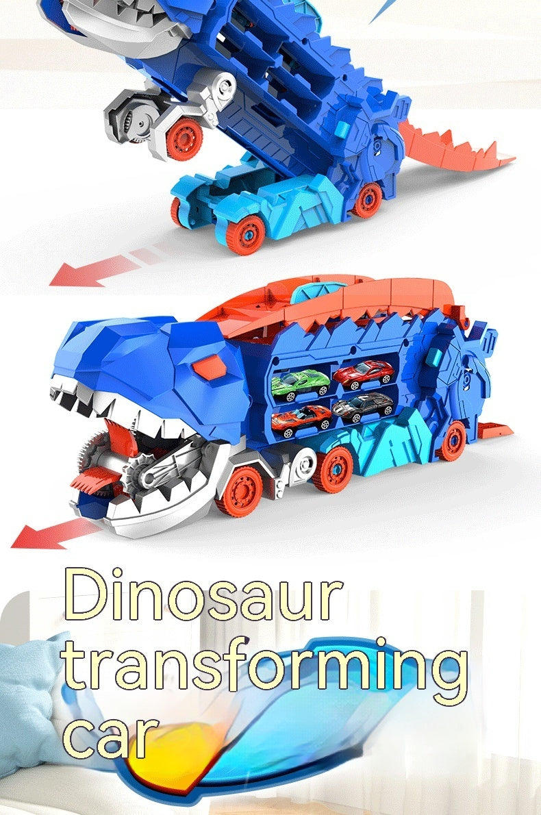 Tyrannosaurus Dinosaur Deformation Track Gliding Car Kids dealsniper-net