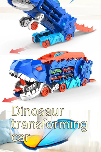 Tyrannosaurus Dinosaur Deformation Track Gliding Car Kids dealsniper-net