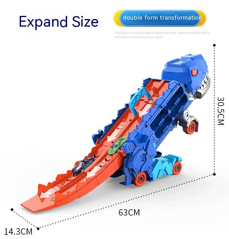 Tyrannosaurus Dinosaur Deformation Track Gliding Car Kids dealsniper-net