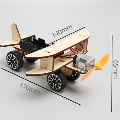 Wooden DIY Airplane Kids Puzzles Helicopter School Projects Kids DealSniper.net