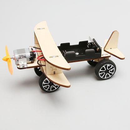 Wooden DIY Airplane Kids Puzzles Helicopter School Projects Kids DealSniper.net