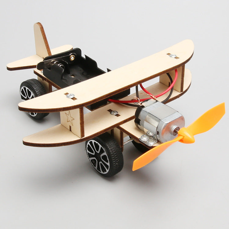 Wooden DIY Airplane Kids Puzzles Helicopter School Projects Kids DealSniper.net