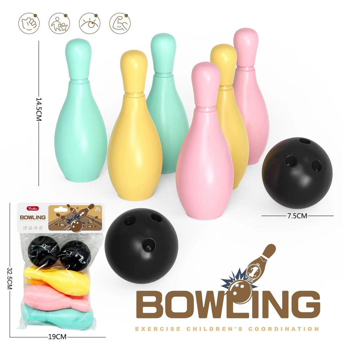 Children's Bowling Toys Suit Indoor Large Kindergarten Sports Toys Kids DealSniper.net