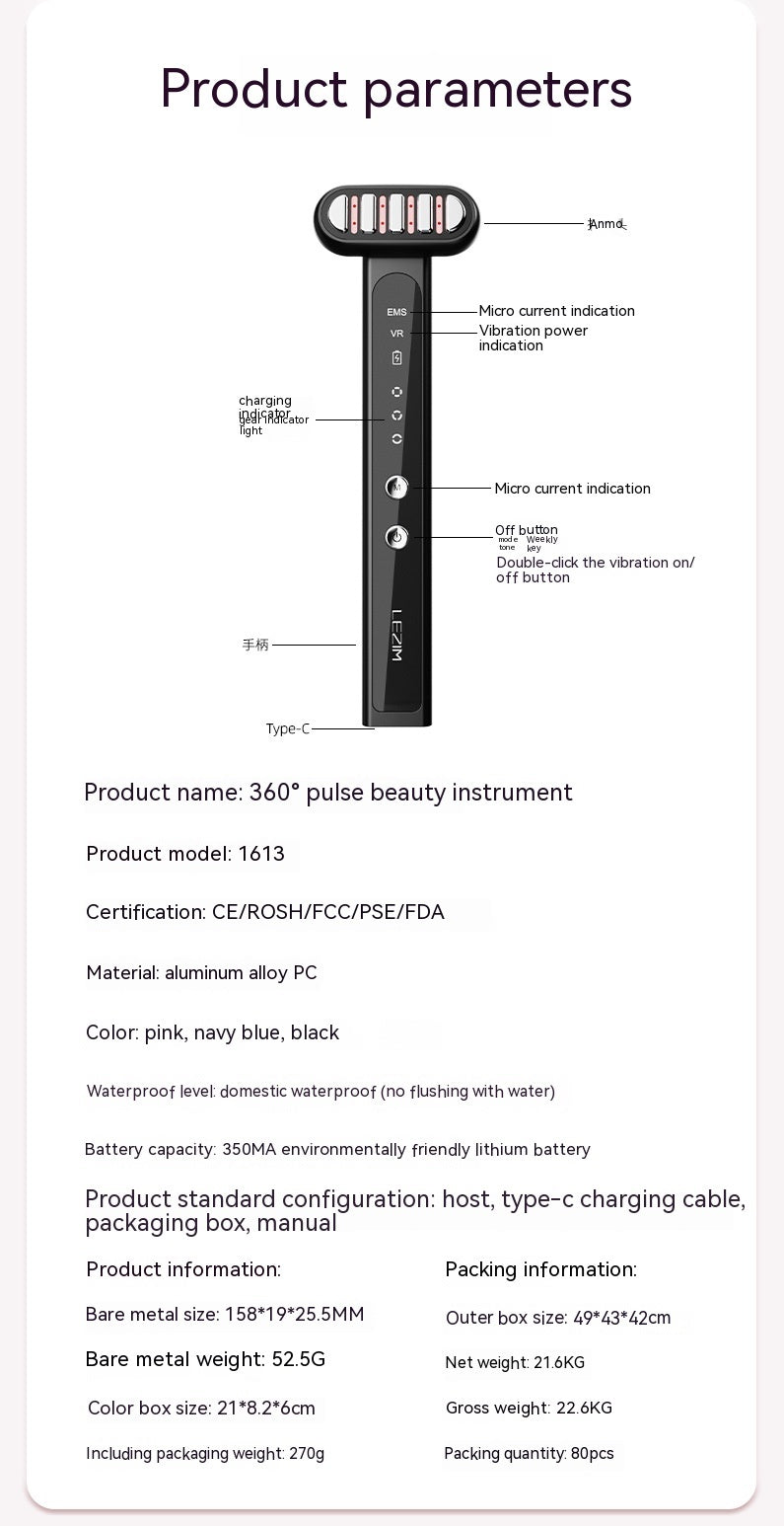 Head Rotatable Pulse Beauty Instrument Beauty dealsniper-net